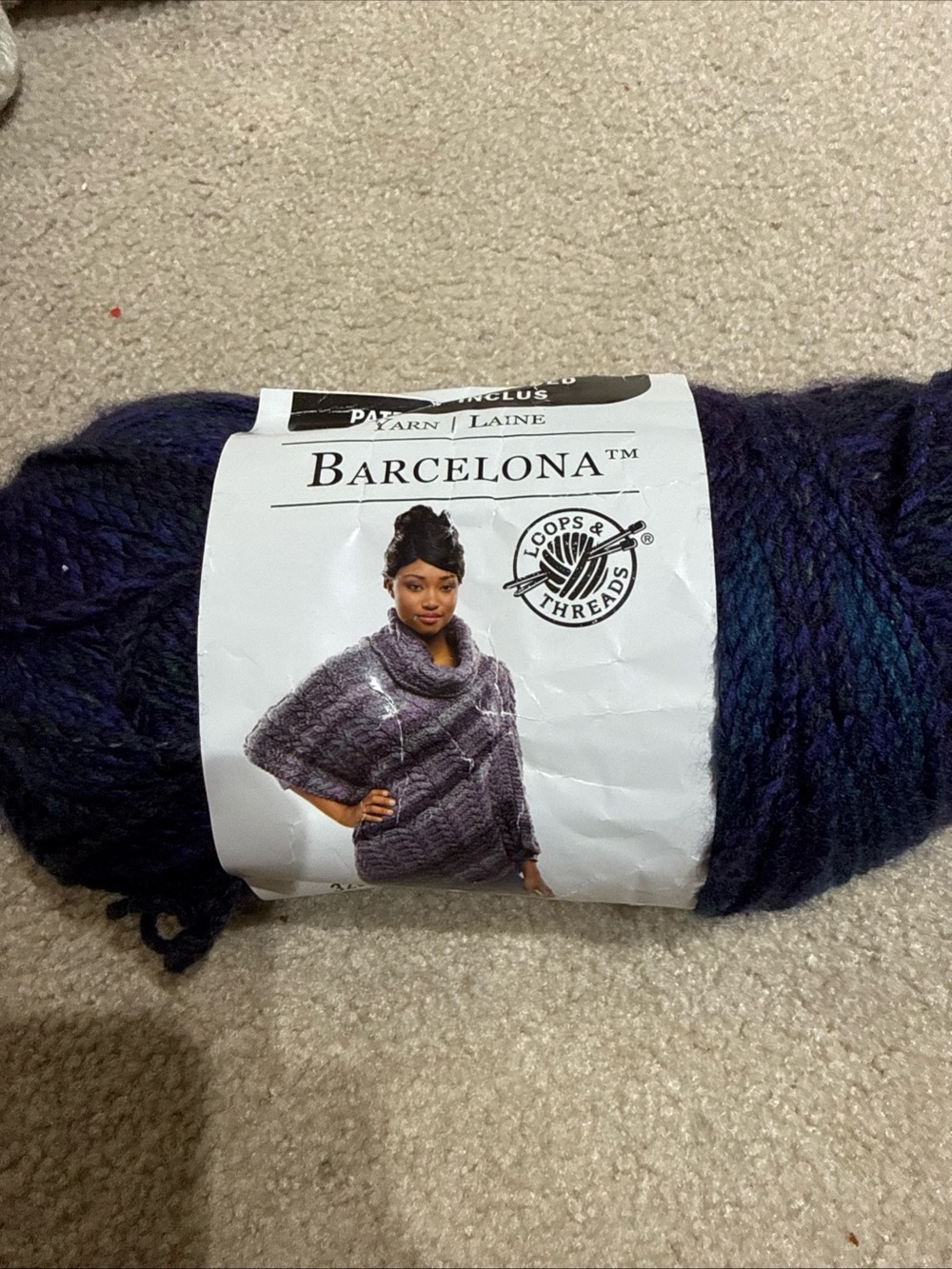 Loops & Threads Barcelona Yarn in color Opulence Knit Crochet 328 Yds / 7oz